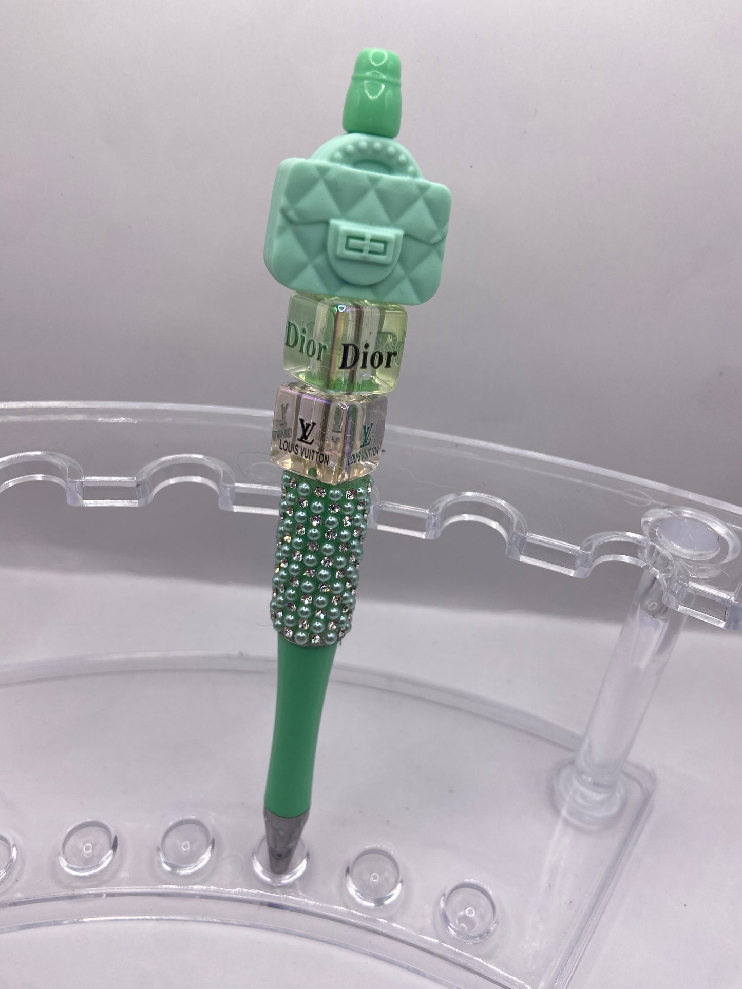 Beaded designer inspired pen