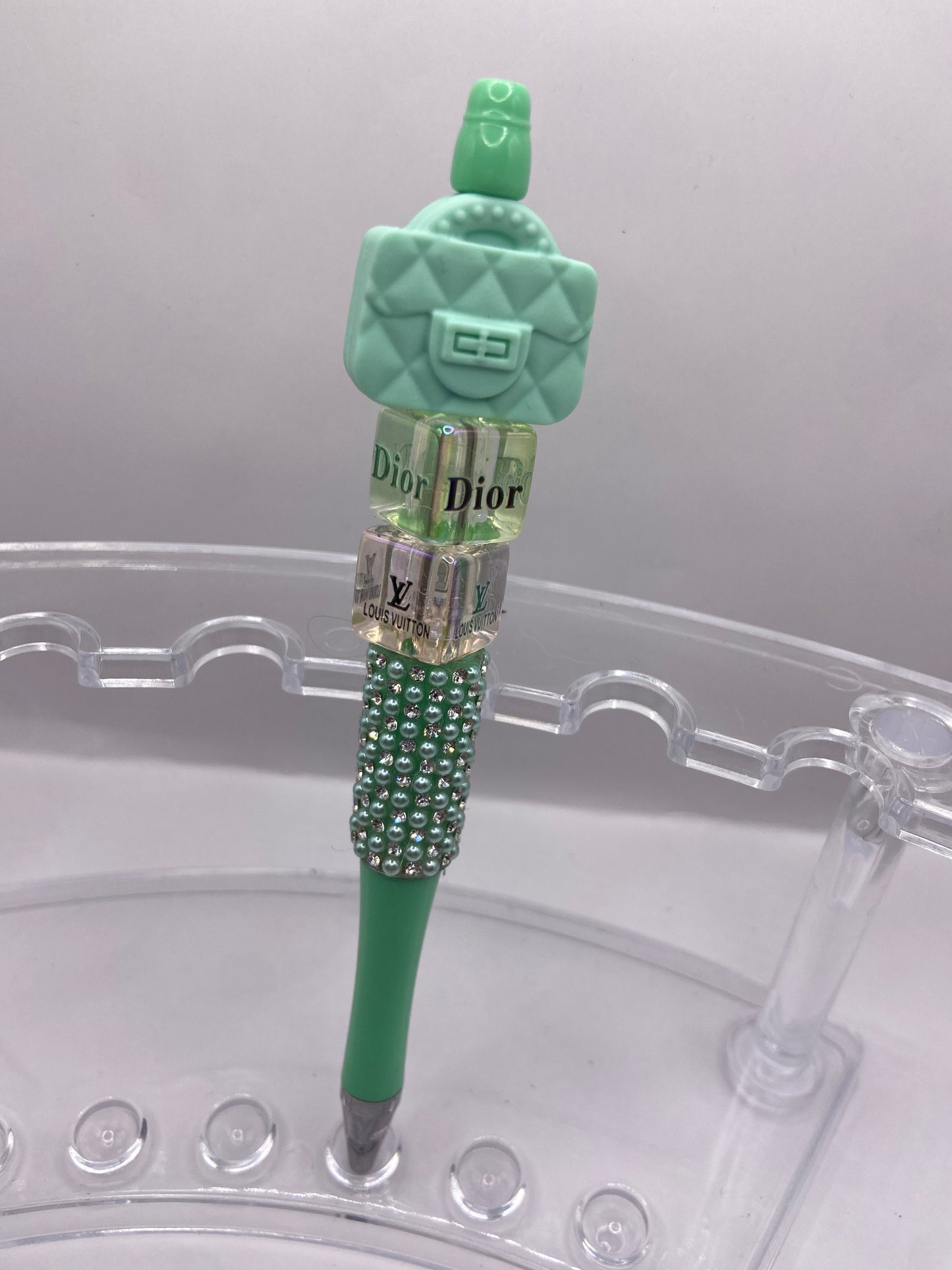 Beaded designer inspired pen